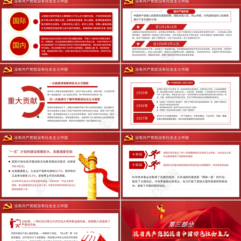 2021学党史颂党恩跟党走热烈庆祝中国共产党成立100周年专题PPT党课