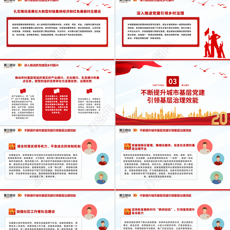 2023年基层党建工作的重点任务PPT红色实用破解基层党建难题细化落实年度重点任务党课课件