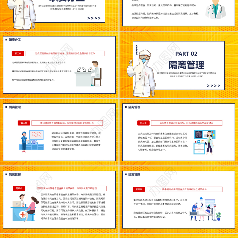 关于印发新冠肺炎出院患者复诊复检工作方案试行的通知PPT专题课件模板