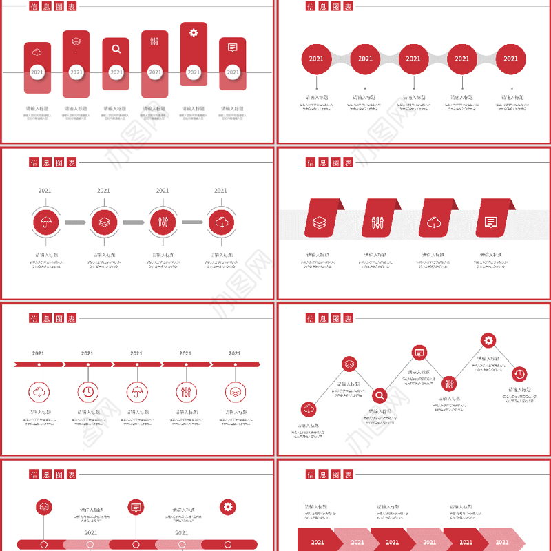 红色发展历程表时间轴图表