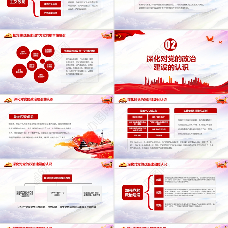 2021把党的政治建设作为党的根本性建设PPT如何抓好政治建设党建学习培训党课课件