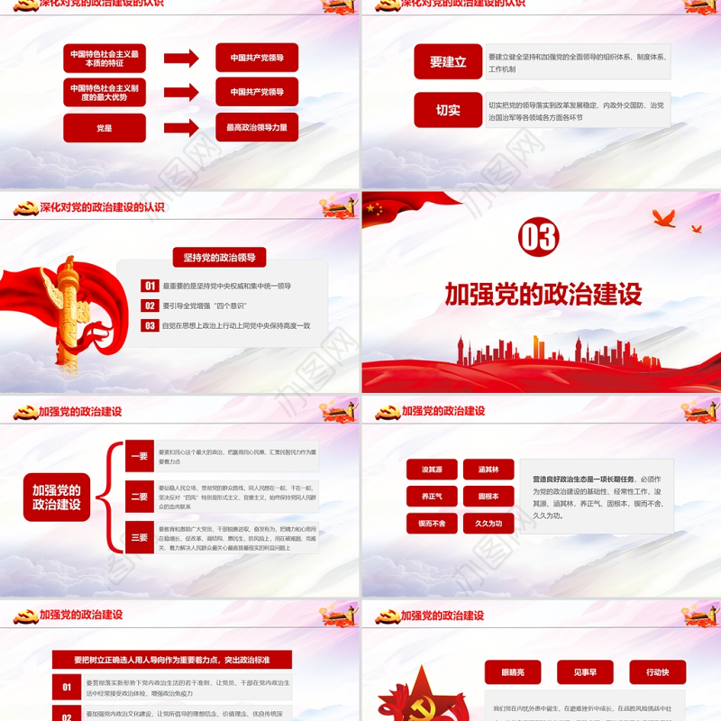 2021把党的政治建设作为党的根本性建设PPT如何抓好政治建设党建学习培训党课课件