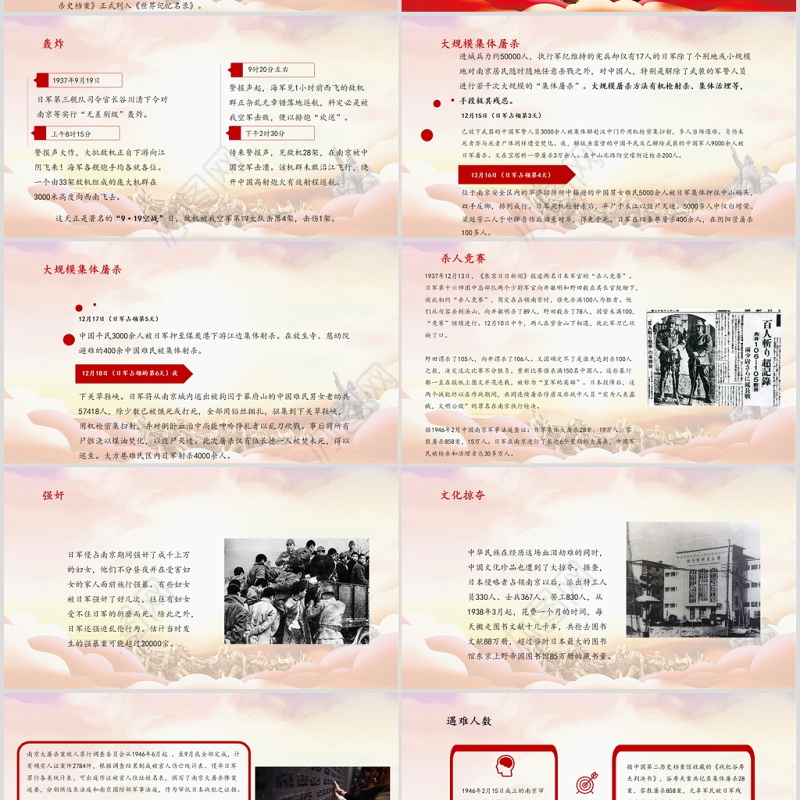 国家公祭日爱国主题教育模板