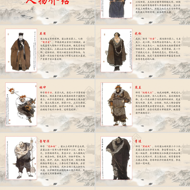 2021四大名著之水浒传名著导读PPT