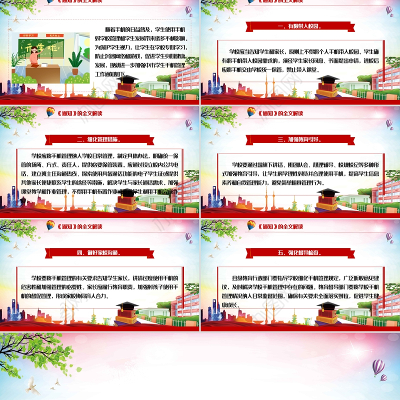 2021加强中小学生手机管理工作学习解读ppt