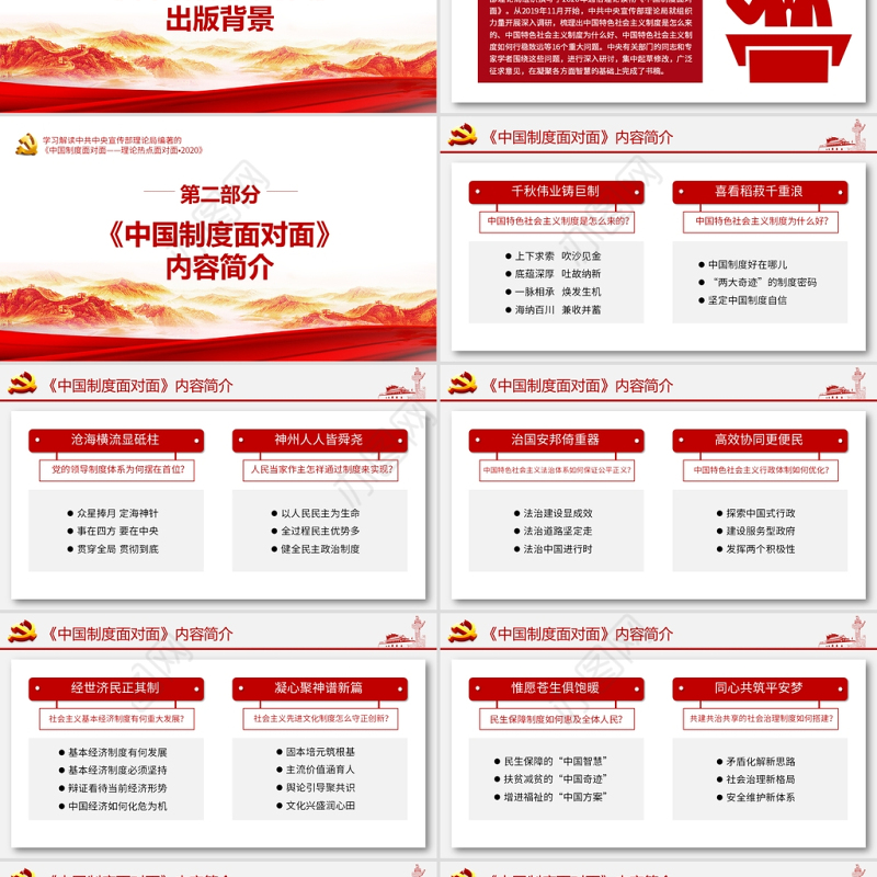 2021中国制度面对面PPT宣传部宏观理论学习解读专题党课课件下载