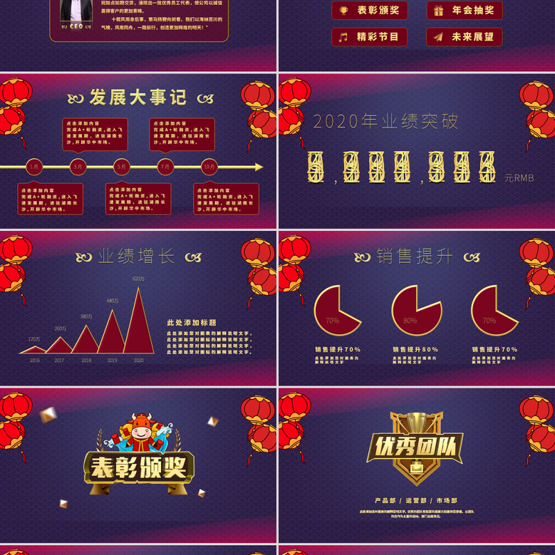 2021牛年行大运牛年年会PPT