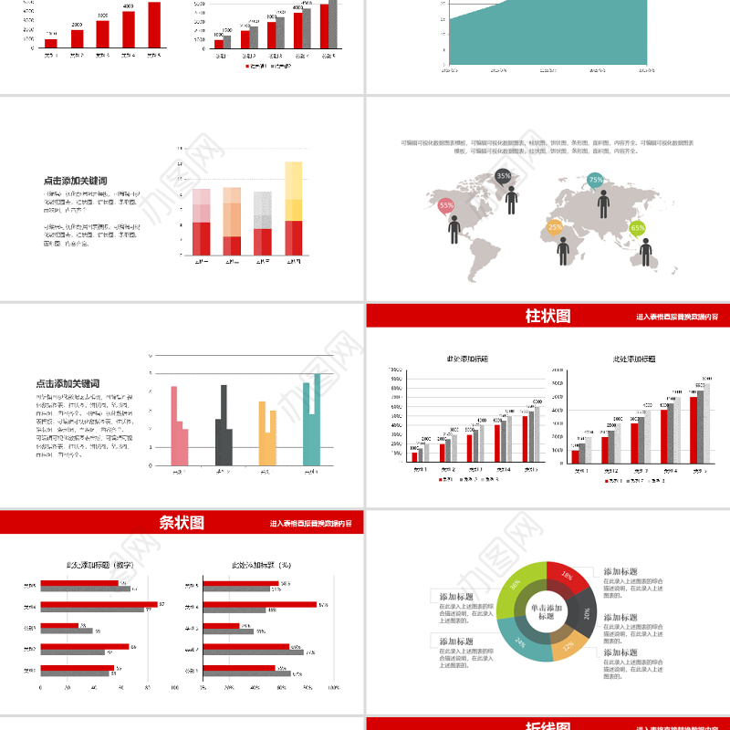 41页可视化可编辑财务分析数据统计销售总结报告图表 (1)