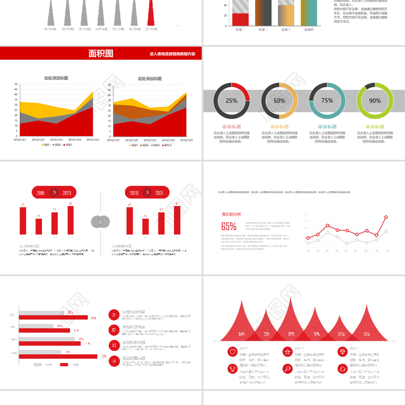 41页可视化可编辑财务分析数据统计销售总结报告图表 (1)