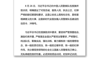 党课：公安队伍教育整顿党课