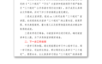 2021政法队伍教育整顿“三个规定”“万长”大宣讲情况汇报