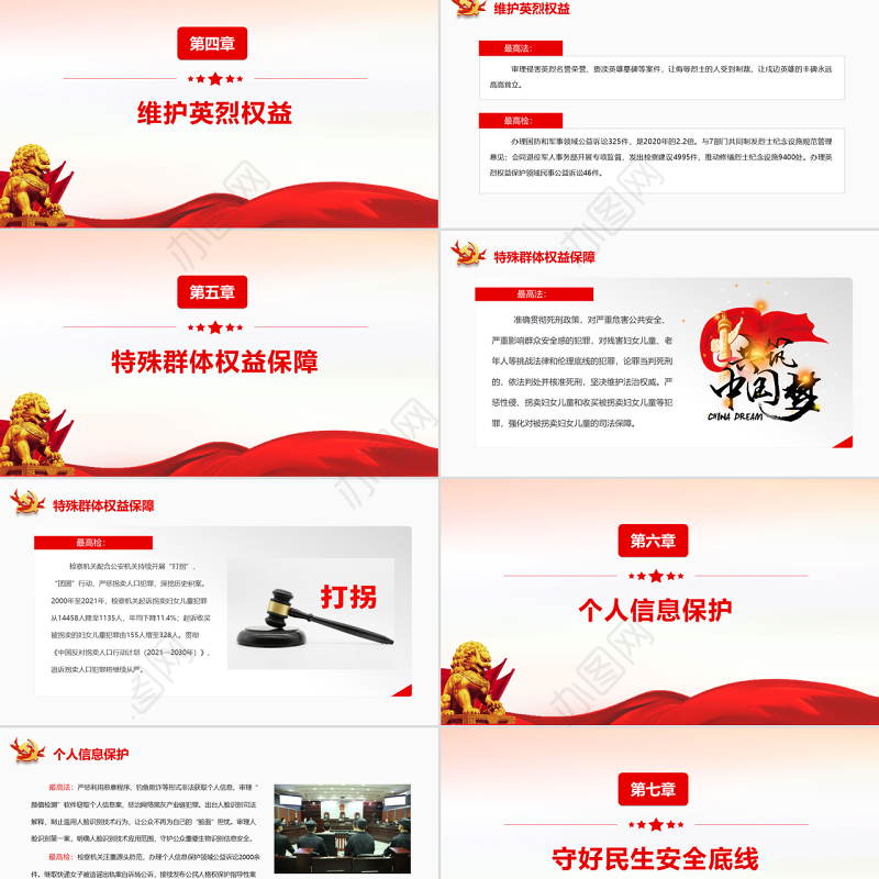 12组关键词读懂“两高”报告简洁大气专题党课PPT模板