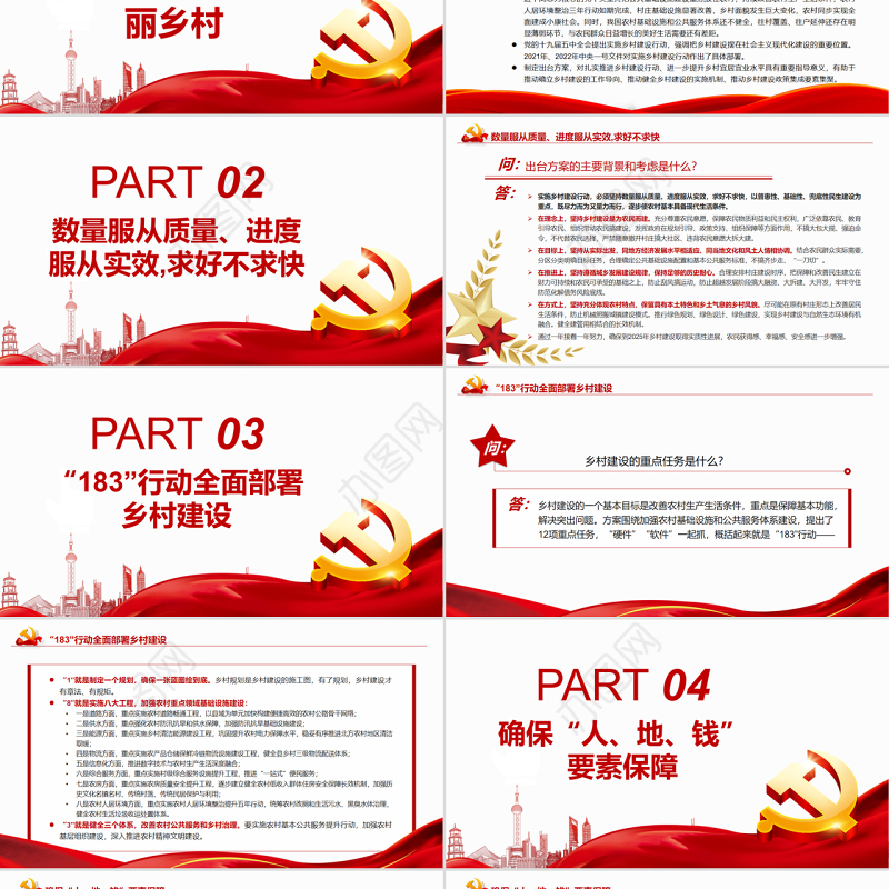 就《乡村建设行动实施方案》答记者问PPT深入解读《乡村建设行动实施方案》专题课件