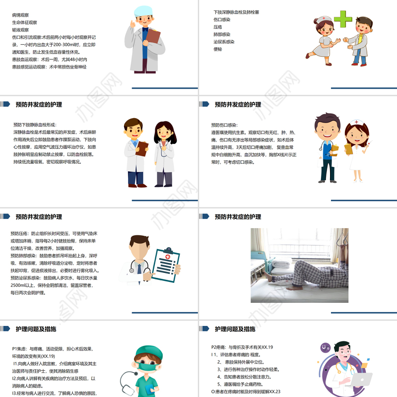 2022股骨颈骨折的护理PPT清新简约医学护理通用PPT