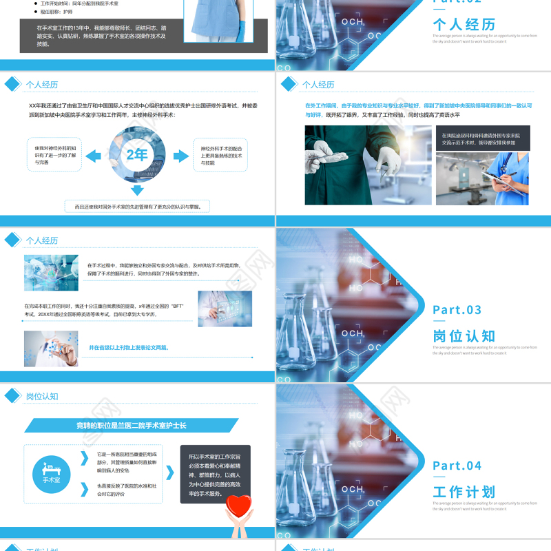 2022手术科护士长竞聘PPT商务简约竞聘必备PPT