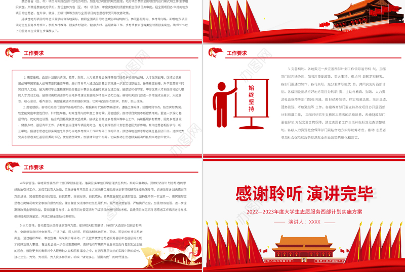 到西部去到基层去PPT2022-2023年度大学生志愿服务西部计划实施方案