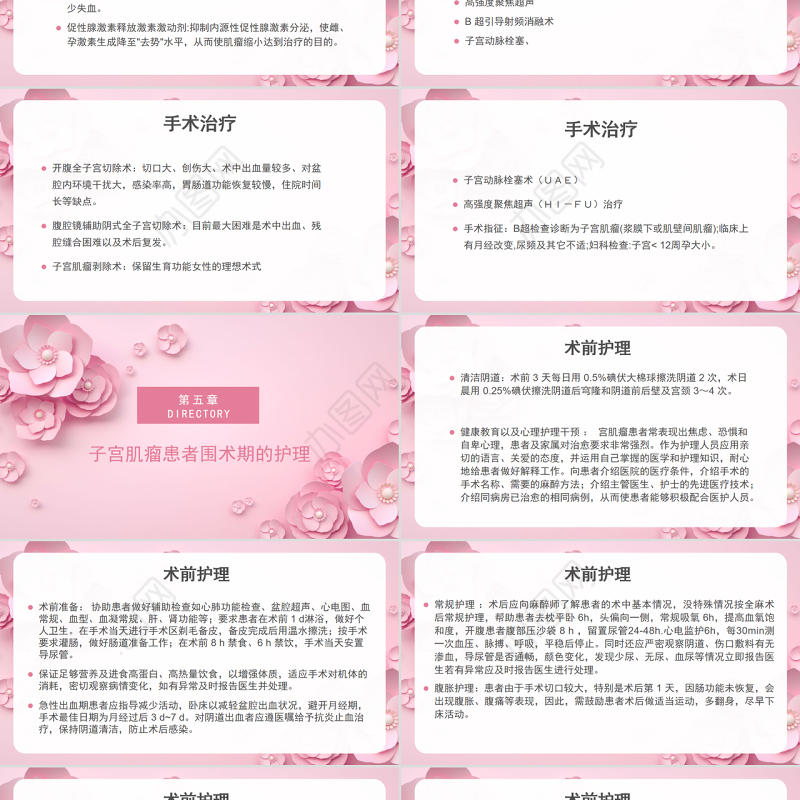 2022子宫肌瘤护理查房PPT简约创意护理查房通用PPT