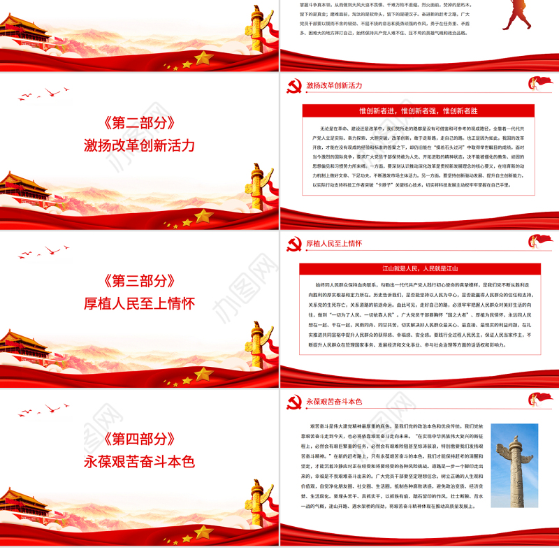 凝铸起“走自己的路”的精神品格PPT党政风党员干部学习教育专题党课