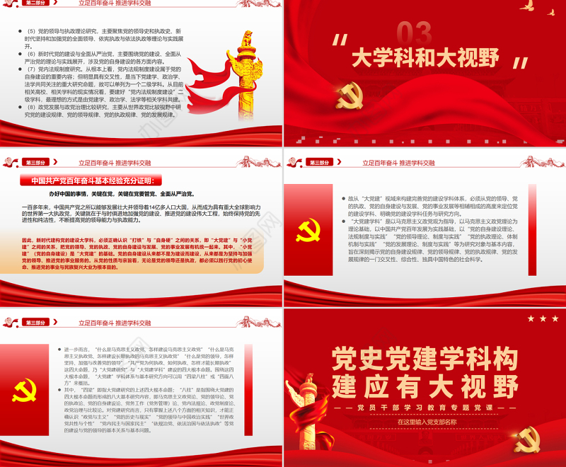 党史党建学科构建应有大视野PPT党政风党员干部学习教育专题党课