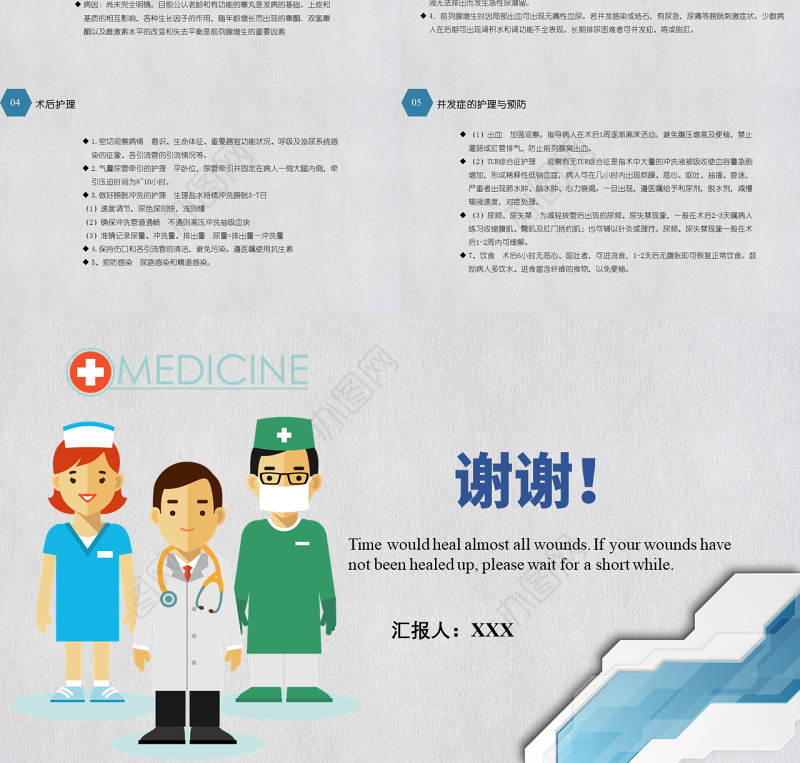 2022泌尿外科护理查房PPT简约个性护理查房通用PPT