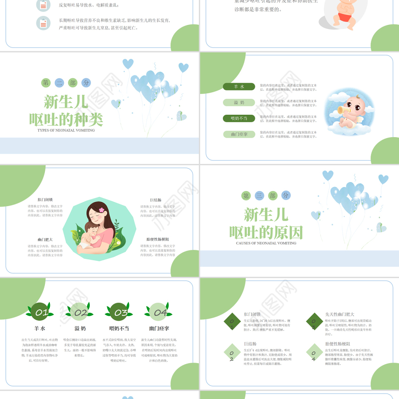 2022新生儿呕吐疑难病例讨论病例分享会PPT创意简约医疗病例分享会通用PPT