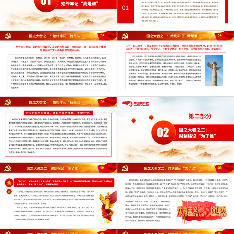 深刻把握和全面理解“国之大者”的丰富内涵PPT红色精品党员干部深入学习《决议》专题党课课件