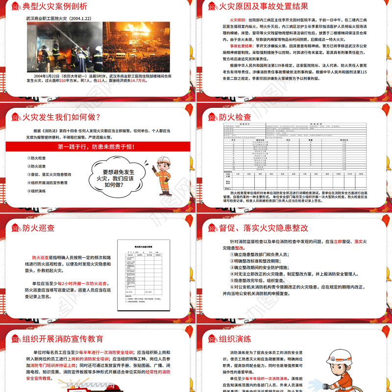医院消防安全知识培训PPT大气经典强化安全意识PPT