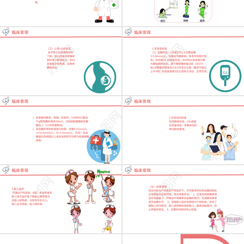 2022妊娠糖尿病护理查房PPT商务创意护理查房通用PPT