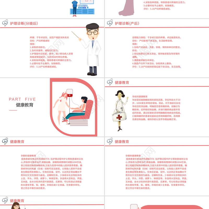 2022妊娠糖尿病护理查房PPT商务创意护理查房通用PPT