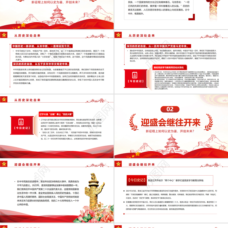 风鹏正举扶摇直上PPT精品深入学习新征程上如何以史为鉴、开创未来专题