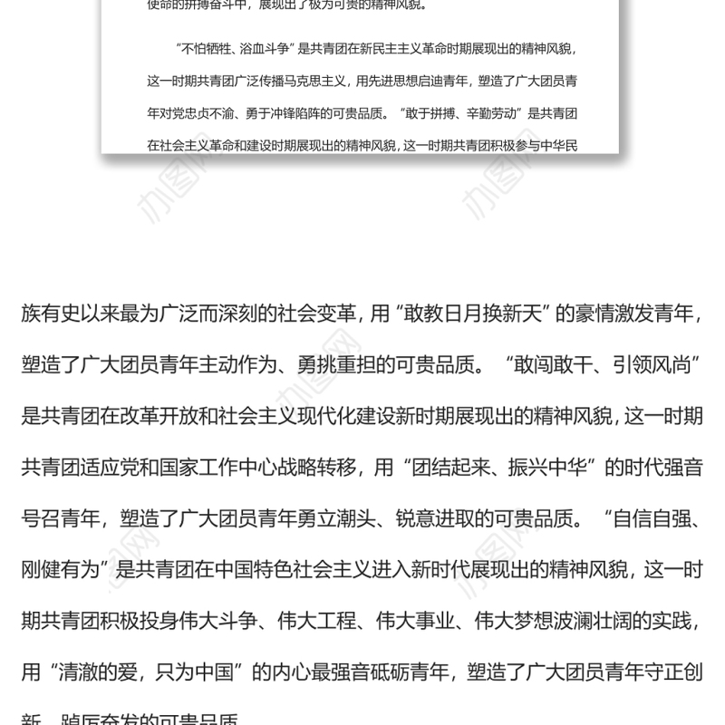 赓续百年精神风貌书写新时代青春乐章庆祝中国共产主义青年团成立100周年大会