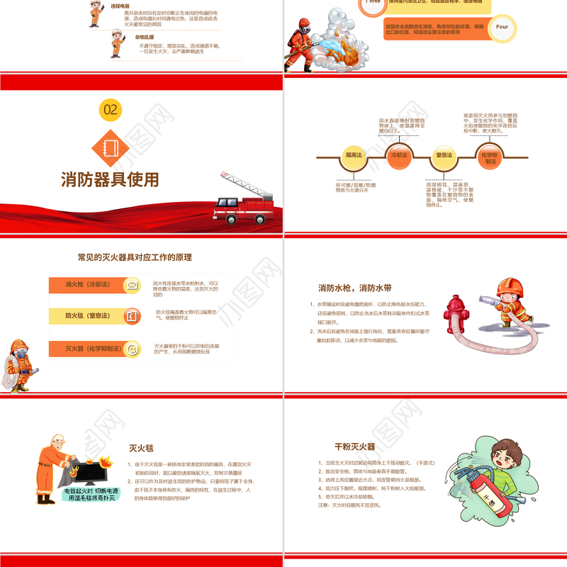 养老院敬老院福利院消防安全培训PPT简约清新增强消防意识PPT