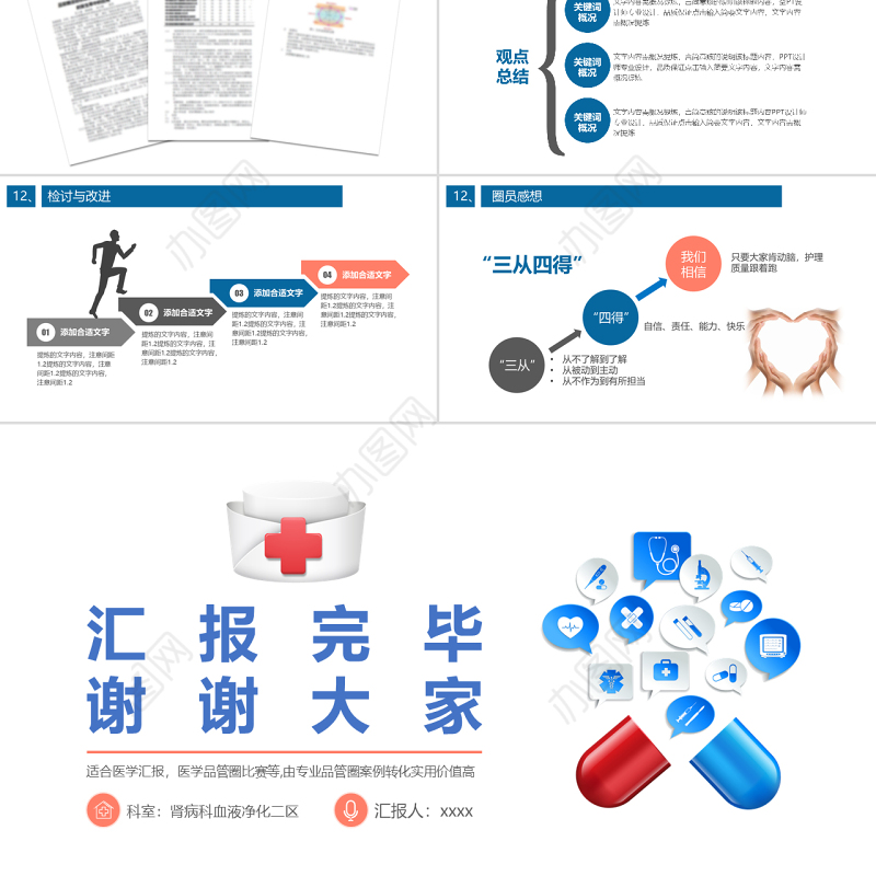 2022品管圈PPT简约清新获奖专用PPT