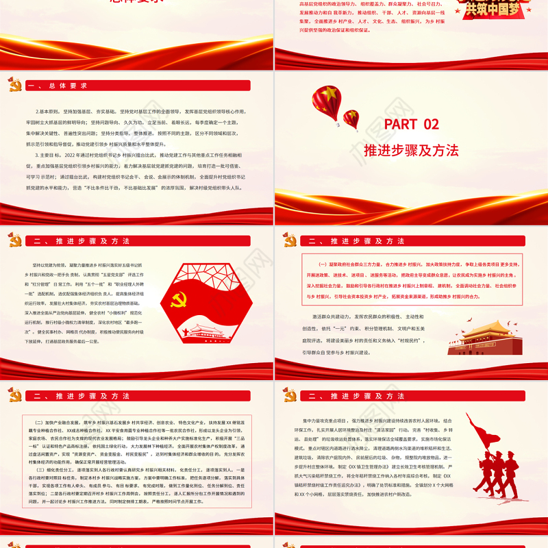 村党组织书记擂台比武PPT简洁实用2022年村党组织书记乡村振兴擂台比武活动实施方案