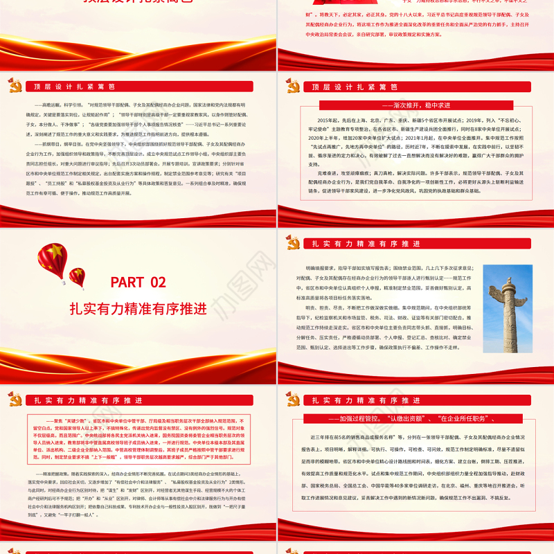 不断推进党的自我革命的生动实践PPT规范领导干部配偶子女及其配偶经商办企业行为工作综述专题党课