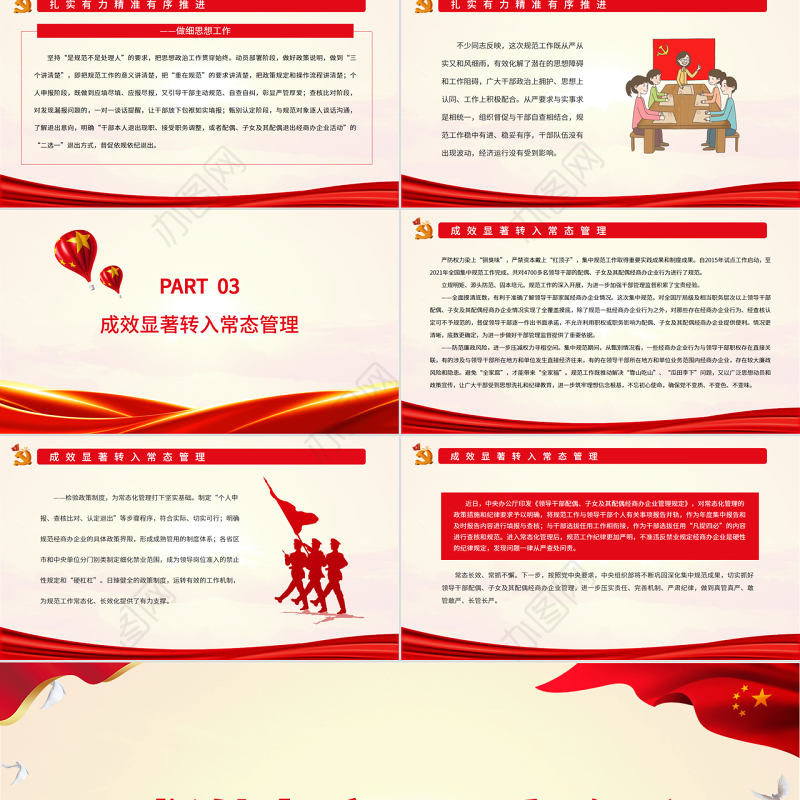 不断推进党的自我革命的生动实践PPT规范领导干部配偶子女及其配偶经商办企业行为工作综述专题党课