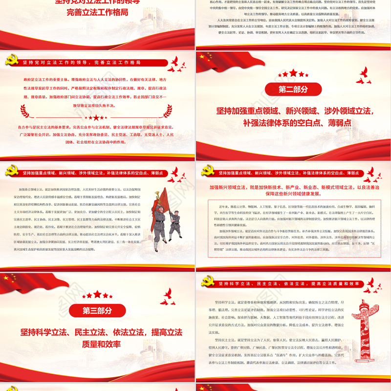 完善以宪法为核心的中国特色社会主义法律体系PPT党政风党员干部学习教育专题党课