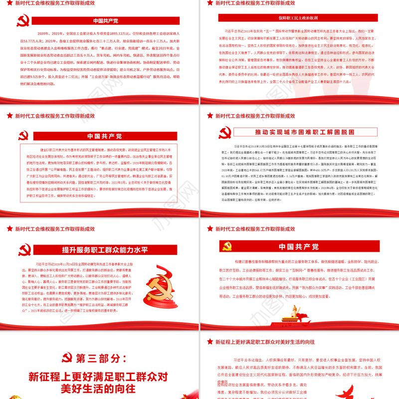 在更好推动我国人权事业发展中发挥工会组织的作用PPT党政风党员干部学习教育专题党课