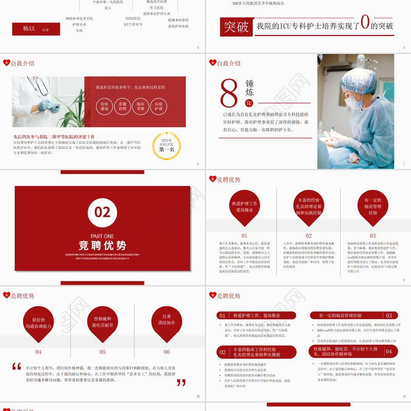 2022后备护士长竞聘PPT个性清新竞聘专用PPT