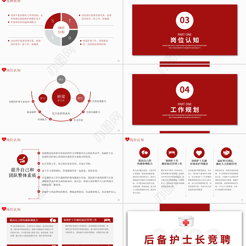 2022后备护士长竞聘PPT个性清新竞聘专用PPT