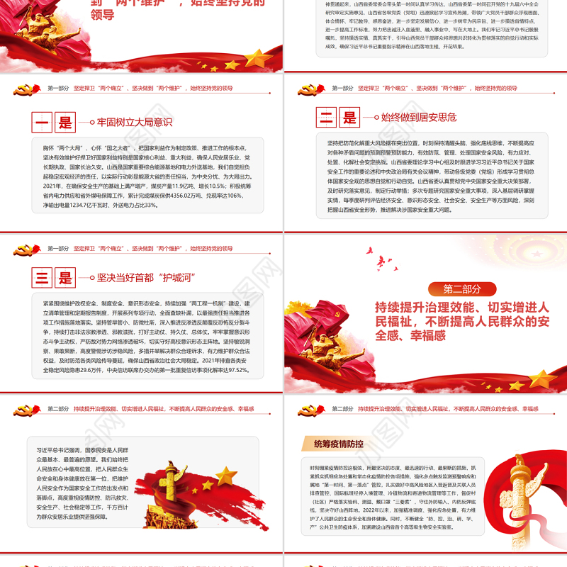 全面贯彻落实总体国家安全观不断筑牢三晋全方位高质量发展安全屏障PPT专题党课课件