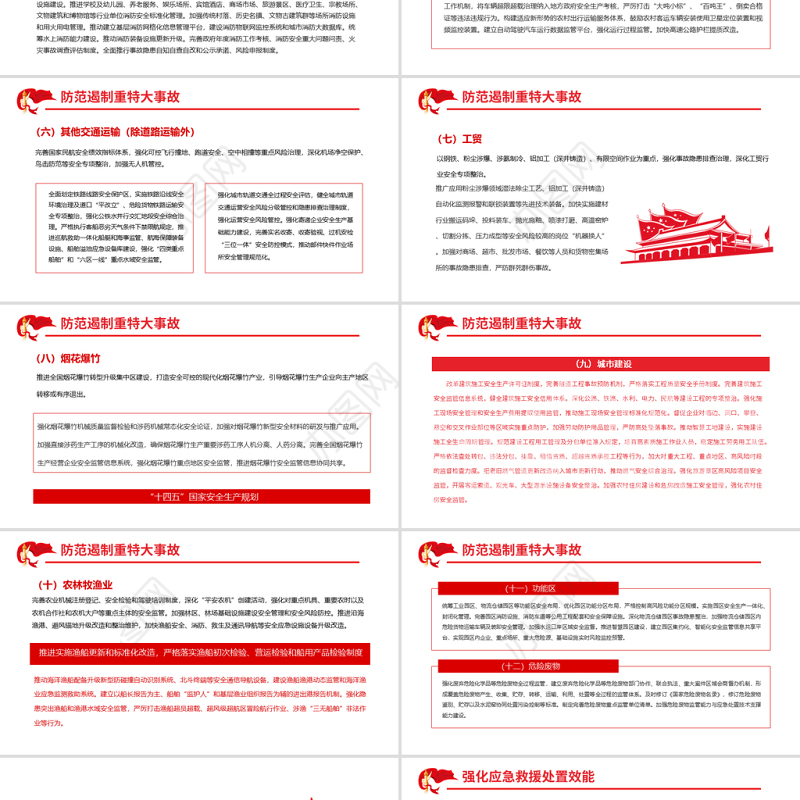 十四五国家安全生产规划PPT简洁实用牢固树立安全发展理念专题党课