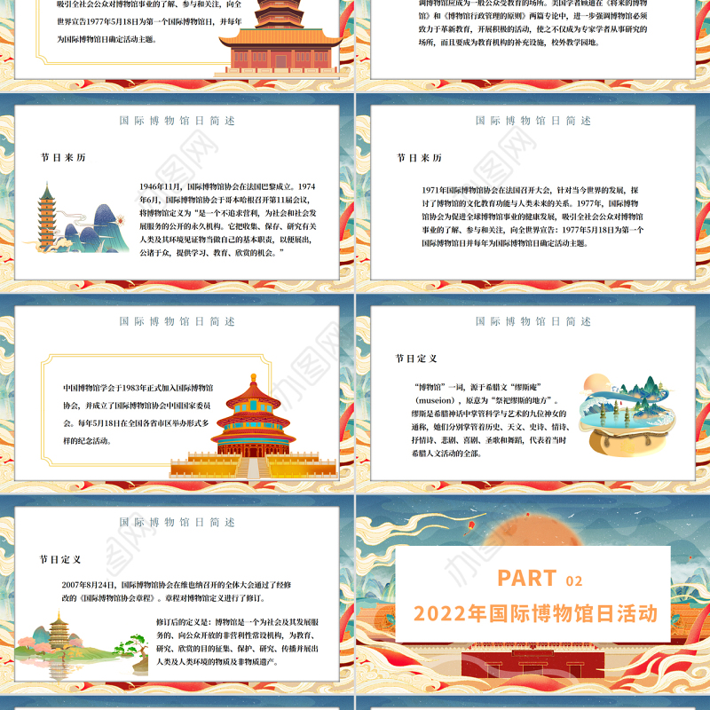 中国卡通风国际博物馆日动态博物馆的力量PPT