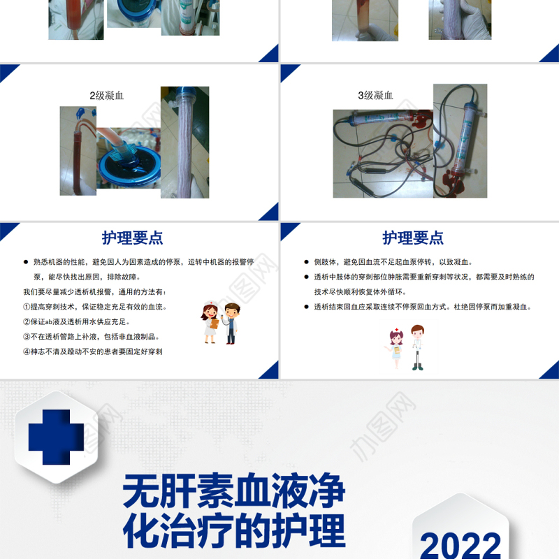 2022无肝素血液净化治疗的护理PPT清新商务医学通用PPT