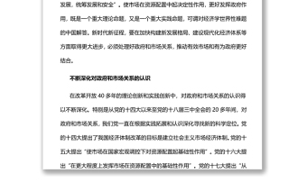 对经济学世界性难题的中国解答党员干部深入学习《决议》专题党课