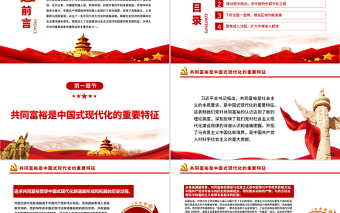 着力缩小“三大差距”扎实推进共同富裕PPT红色党政风实现共同富裕专题党课