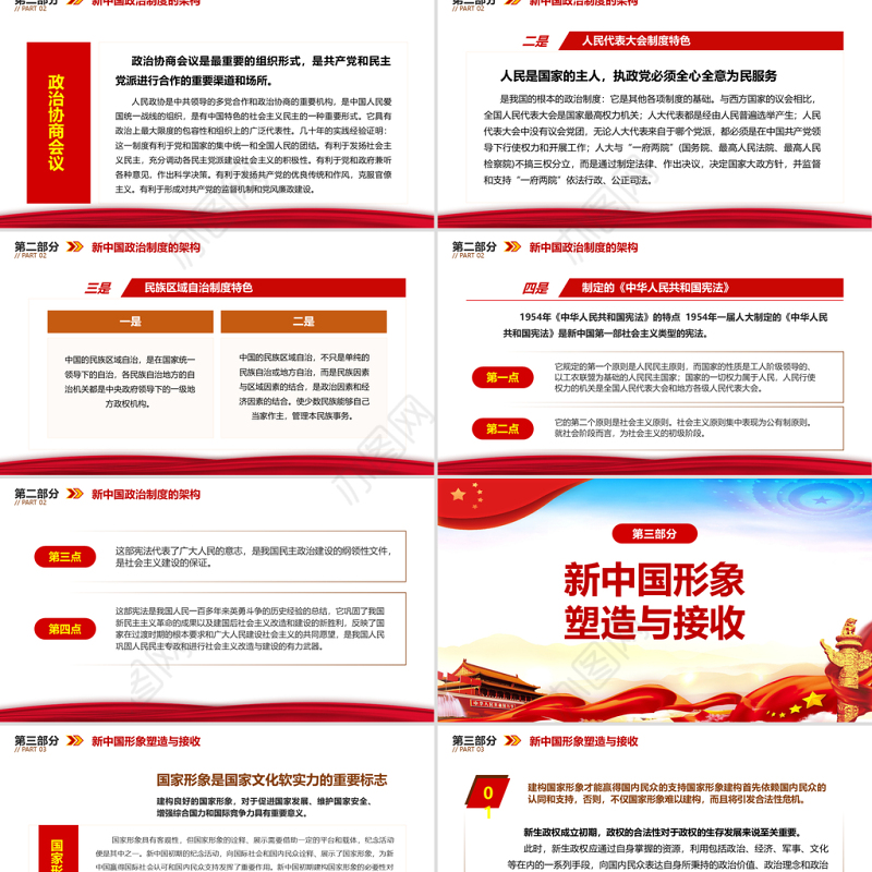 建立新中国的背景及其实践PPT2021红色大气建党100周年学党史国史系列党课课件