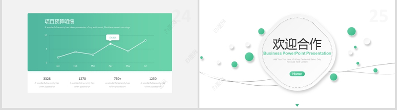 2020浅绿色清新商业计划书PPT模板