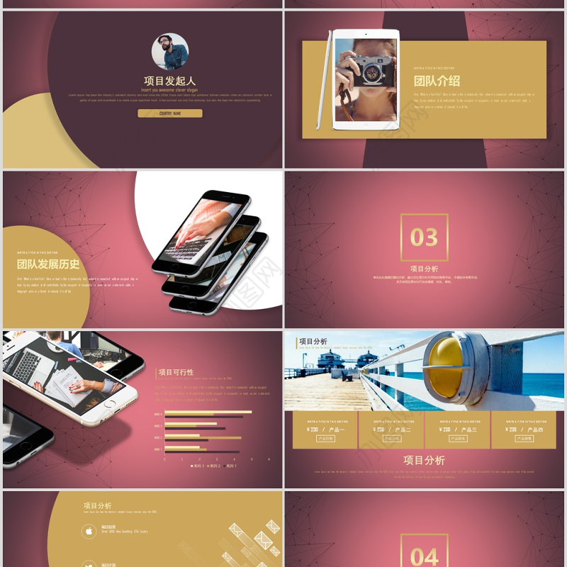 2020高端大气互联网创业计划书PPT模板