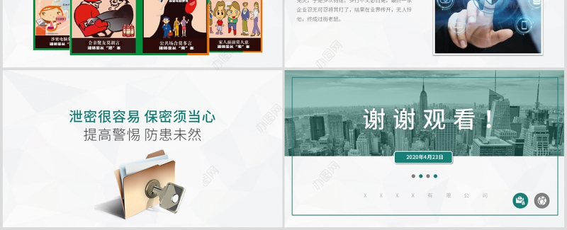 公司保密培训PPT模板